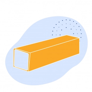 Оцинкованная квадратная труба 45х45х3.5 мм Ст3пс ГОСТ 8639-82