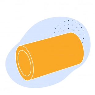 Полиэтиленовая газовая труба 500х55.8 мм SDR 9 ПЭ 80 желтая