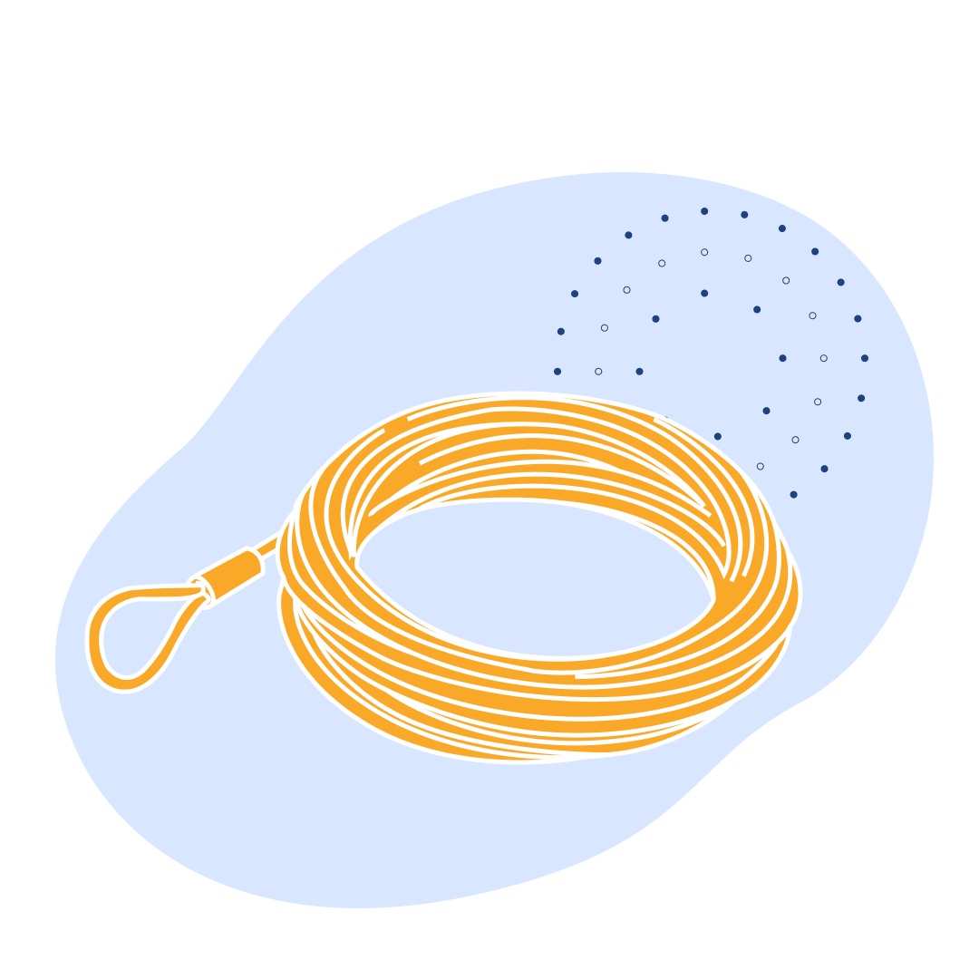 Канат двойной свивки многопрядный ЛК-Р 40 мм ГОСТ 16828-81