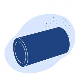 Полиэтиленовая газовая труба 500х55.8 мм SDR 9 ПЭ 80 желтая