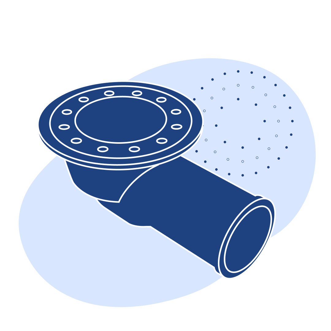 Трап чугунный Т100б Ду 100 мм СЧ10 ГОСТ 1811-2019